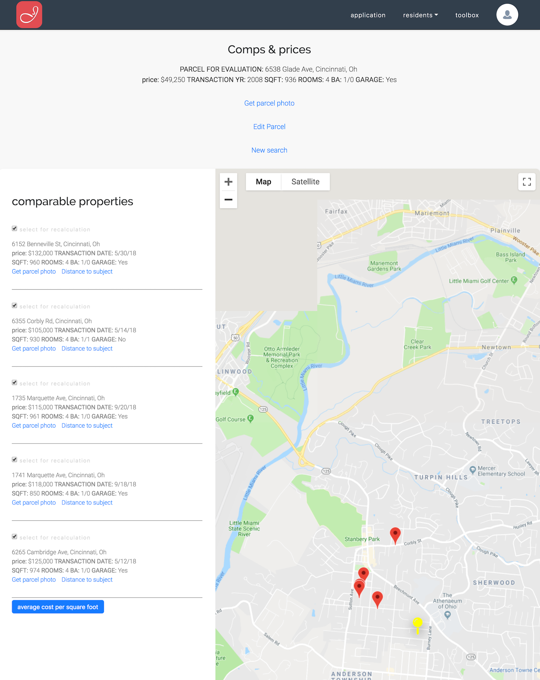 photo of client's webpage